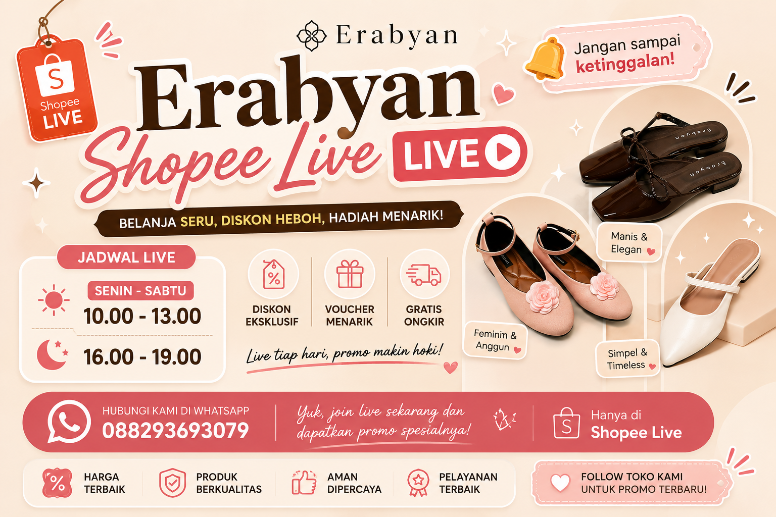 Jadwal Shopee Live Erabyan