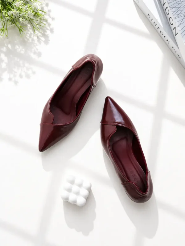 Nadine Heels Maroon Erabyan