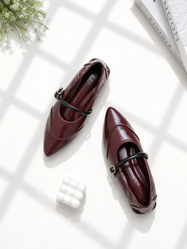 Aleeya Mules Maroon Erabyan