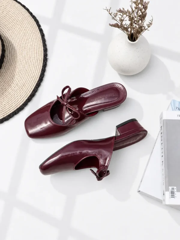 Naisha Mules Burgundy Erabyan