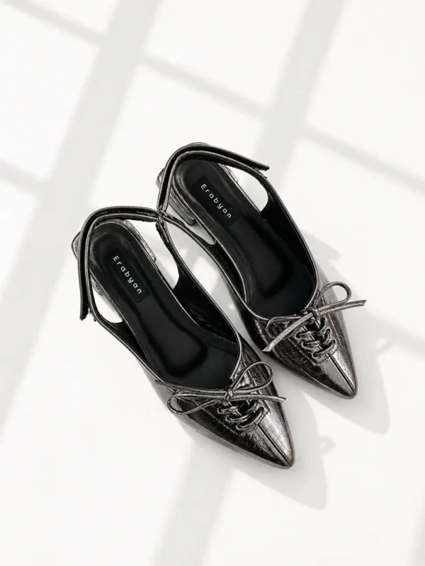 Pevita Mules Gun Metal Erabyan