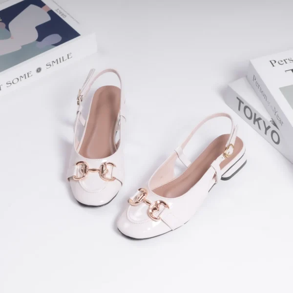 Zenyta Mules Ivory Erabyan