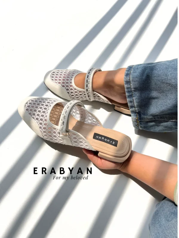 Kaia Flat Shoes Off White Erabyan