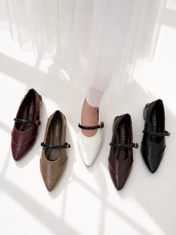 sepatu mules wanita elegan aleeya erabyan