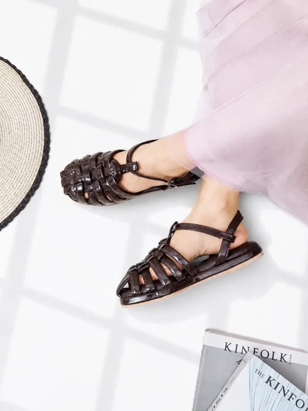 sepatu wanita casual formal alesha Coffee erabyan