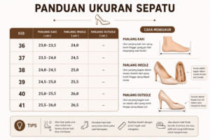 Panduan Ukuran Rumi Mules Erabyan